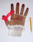 Mother's hand by Ed Rue, 4th grade, Monticello, New York.